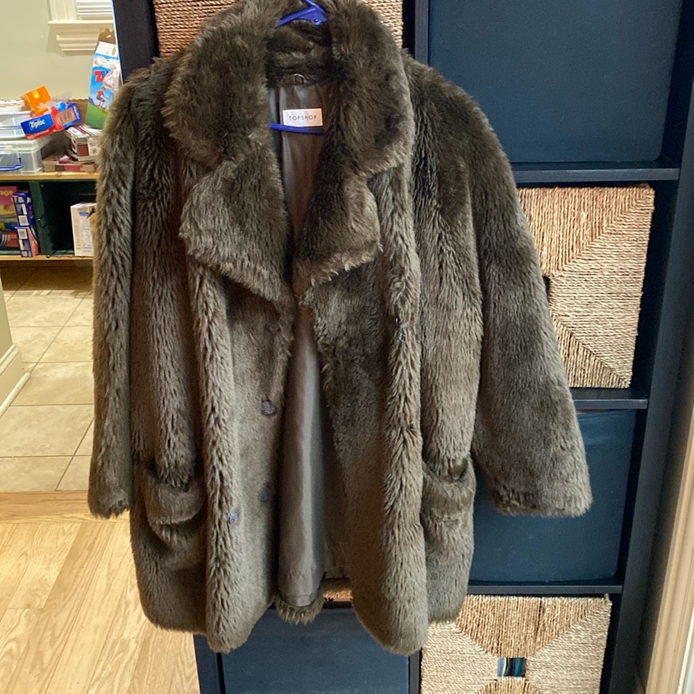 Topshop faux fur women Jacket - euro 36/38